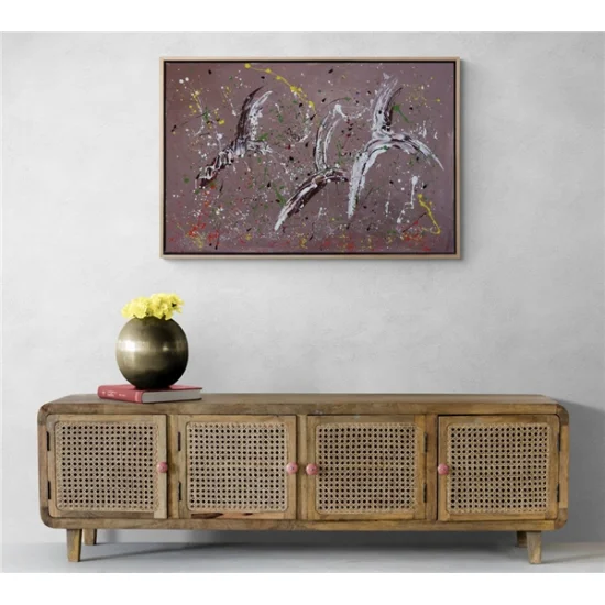 Traces of Birds Oil Painting