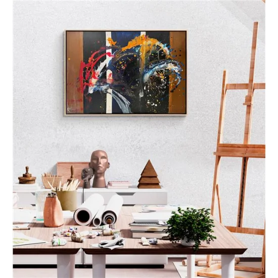 Renkli Çoşku Yağlı Boya Tablosu