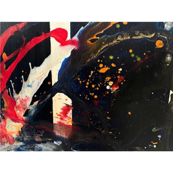 Renkli Çoşku Yağlı Boya Tablosu