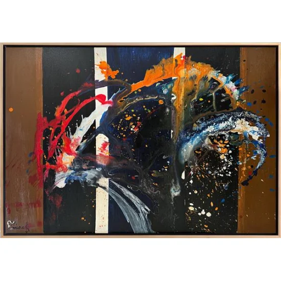 Renkli Çoşku Yağlı Boya Tablosu