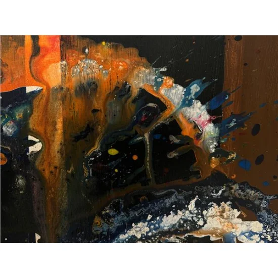 Renkli Çoşku Yağlı Boya Tablosu