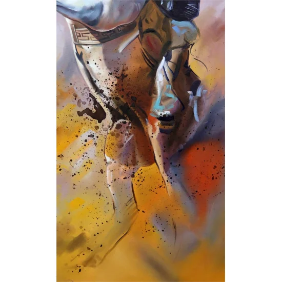 Rearing Up Oil Painting