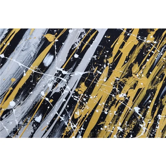 Siyah Soyutluğun Simgesi Yağlı Boya Tablosu