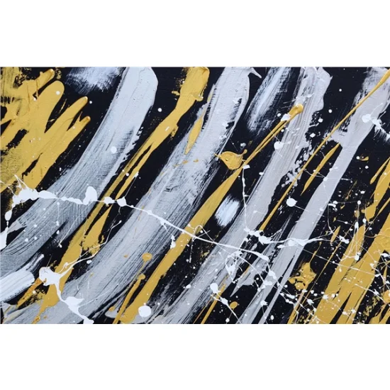 Siyah Soyutluğun Simgesi Yağlı Boya Tablosu