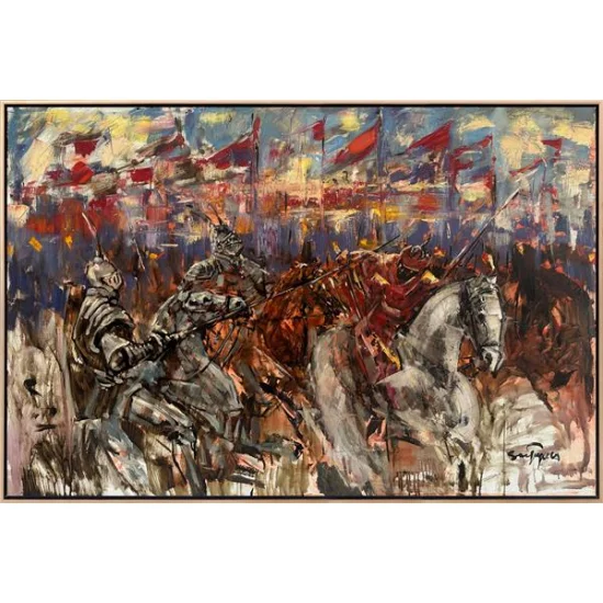 Savaş Zamanı Yağlı Boya Tablosu