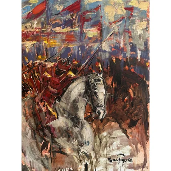 Savaş Zamanı Yağlı Boya Tablosu