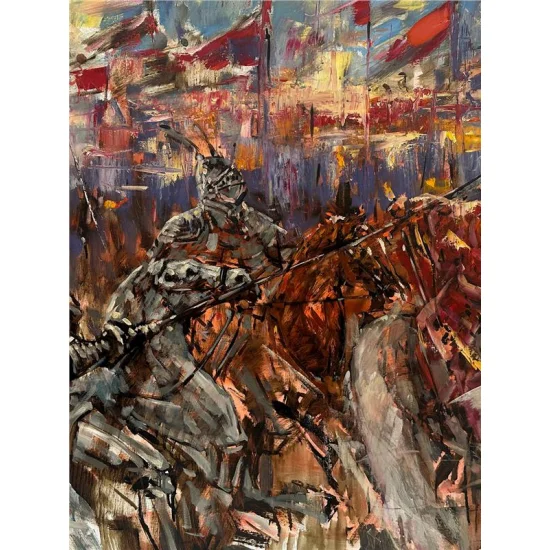 Savaş Zamanı Yağlı Boya Tablosu