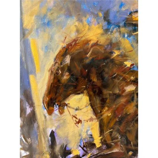 Warrior Oil Painting