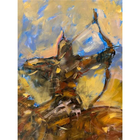 Warrior Oil Painting