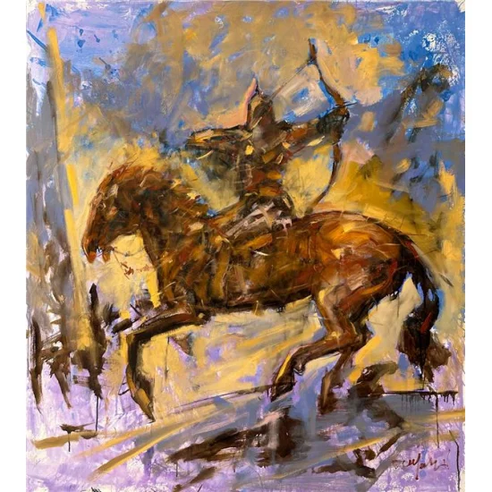 Warrior Oil Painting