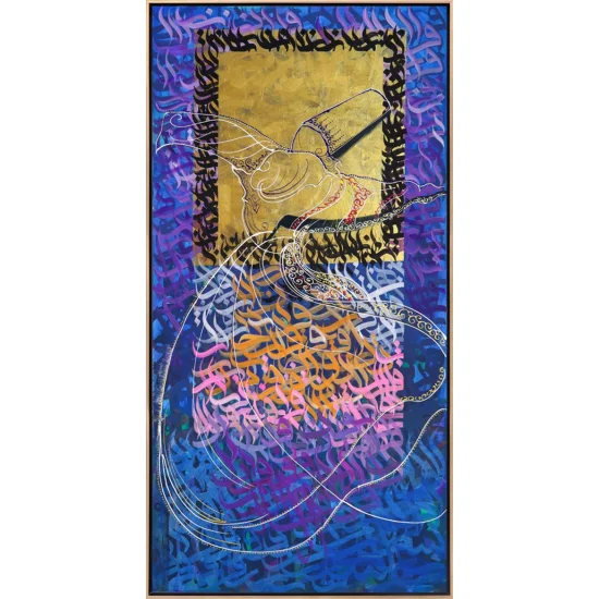 Mevlevi Semazen Zikri Yağlı Boya Tablosu