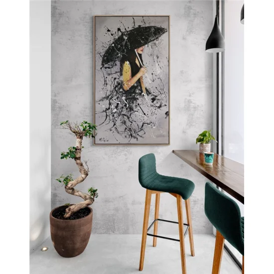 Umbrella Girl Oil Painting