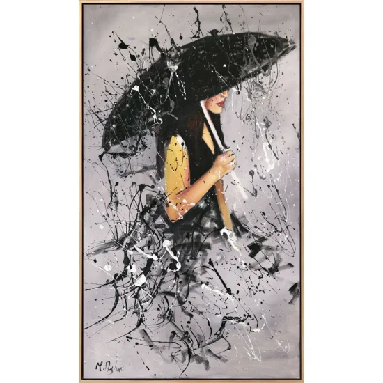 Umbrella Girl Oil Painting