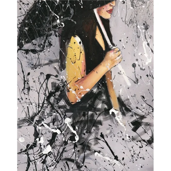 Umbrella Girl Oil Painting