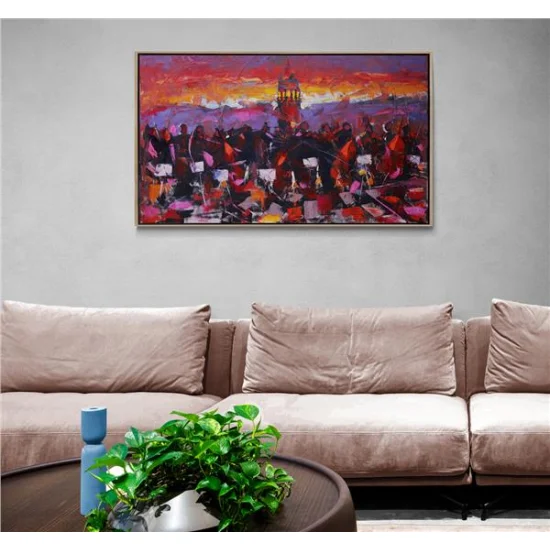 Symphony of Istanbul Sunset Oil Painting