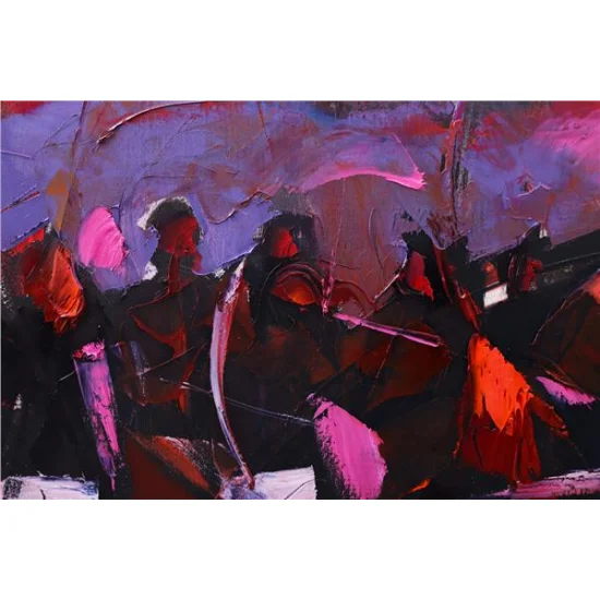 Symphony of Istanbul Sunset Oil Painting