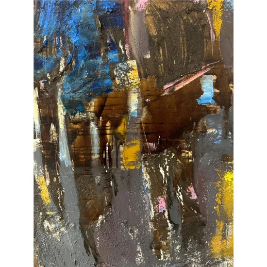 Modern İnsanların Dünyası Yağlı Boya Tablosu