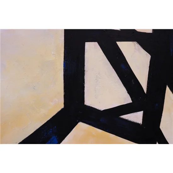 Soyut Çizgiler Yağlı Boya Tablosu