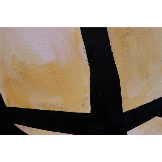 Soyut Çizgiler Yağlı Boya Tablosu