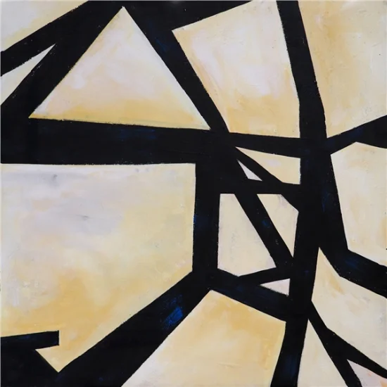 Soyut Çizgiler Yağlı Boya Tablosu