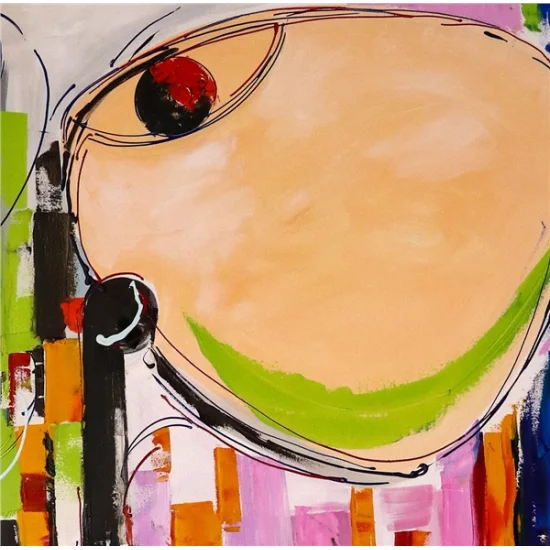 Mysterious Look Oil Painting