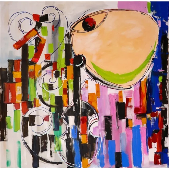 Mysterious Look Oil Painting