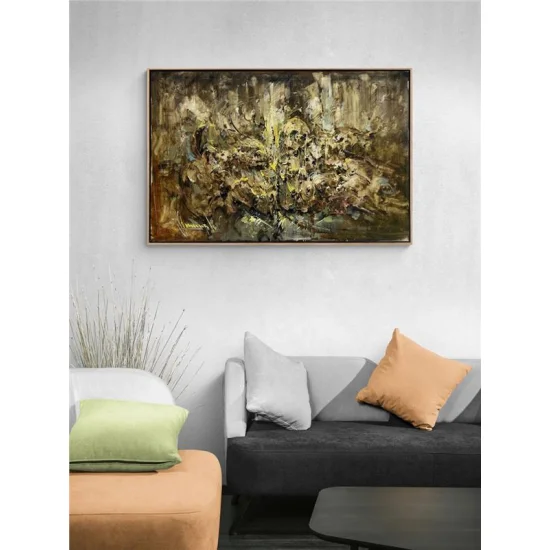 Soyut Gece Rüyası Yağlı Boya Tablosu