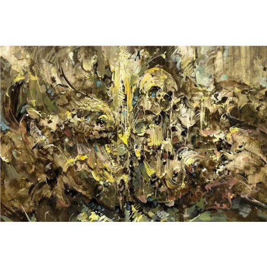 Soyut Gece Rüyası Yağlı Boya Tablosu