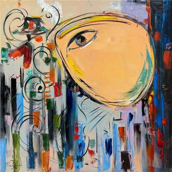 Modernizmin Gözü Yağlı Boya Tablosu