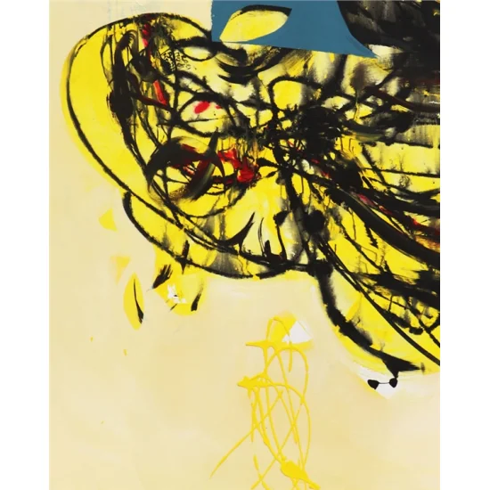 Yellows Chaos of Black Oil Painting