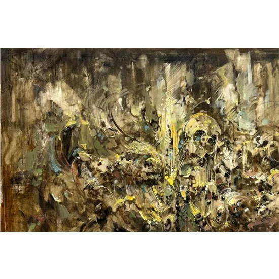 Soyut Gece Rüyası Yağlı Boya Tablosu