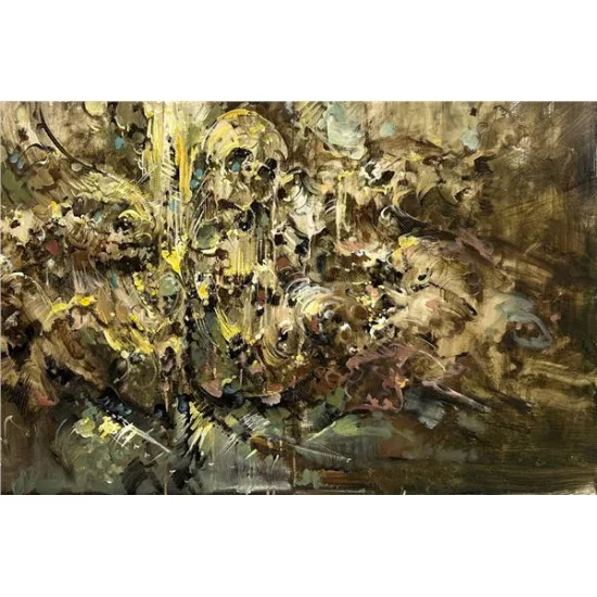 Soyut Gece Rüyası Yağlı Boya Tablosu