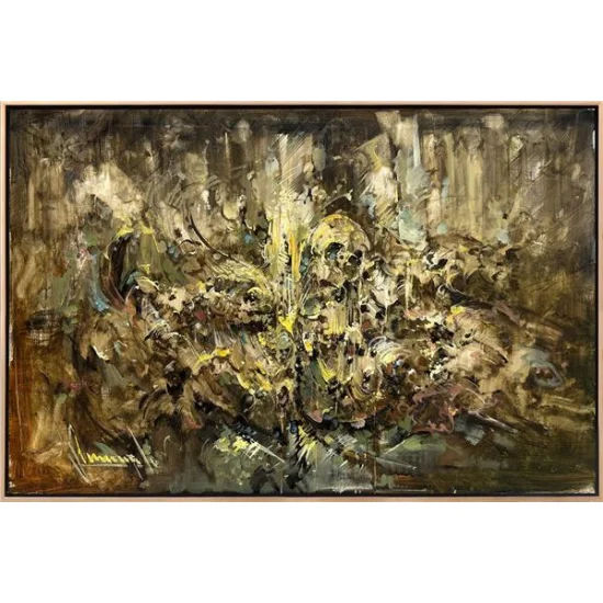 Soyut Gece Rüyası Yağlı Boya Tablosu