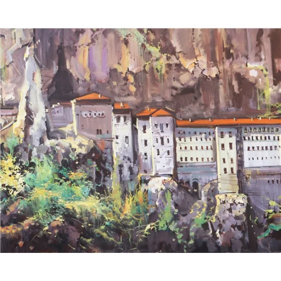 Sümela Manastırı Yağlı Boya Tablosu