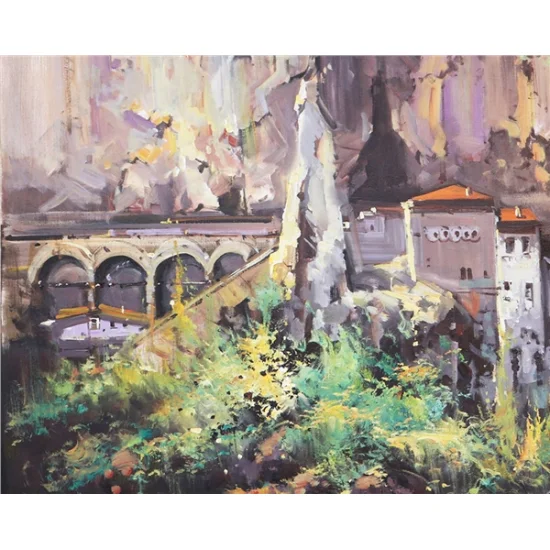 Sümela Manastırı Yağlı Boya Tablosu