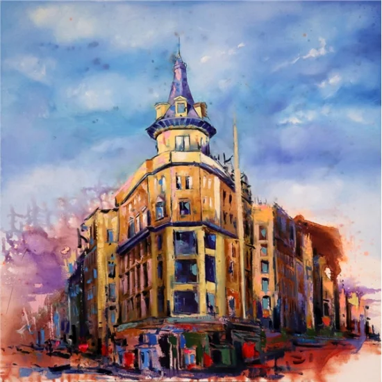 Tarihi Anıt Yapılar Yağlı Boya Tablosu