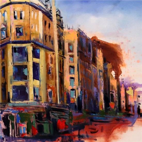 Tarihi Anıt Yapılar Yağlı Boya Tablosu