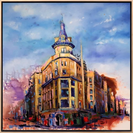 Tarihi Anıt Yapılar Yağlı Boya Tablosu