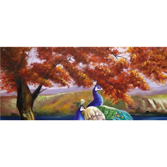 Grace of Peacocks Oil Painting