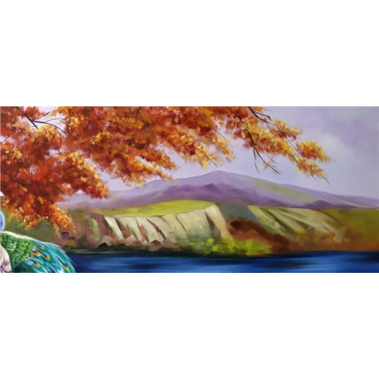 Grace of Peacocks Oil Painting