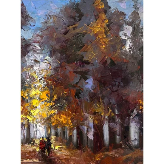 Sonbahar Düşlerin İklimi Yağlı Boya Tablosu