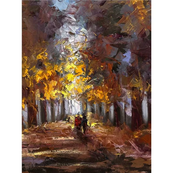 Sonbahar Düşlerin İklimi Yağlı Boya Tablosu