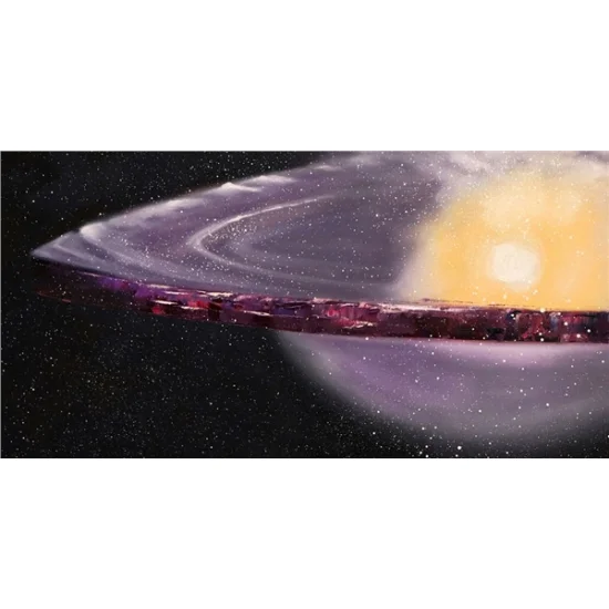 Uzay Keşfi Yağlı Boya Tablosu