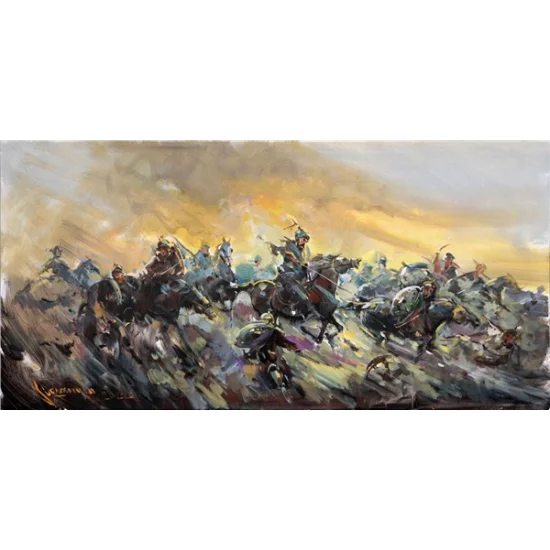 Varolma Savaşı Yağlı Boya Tablosu