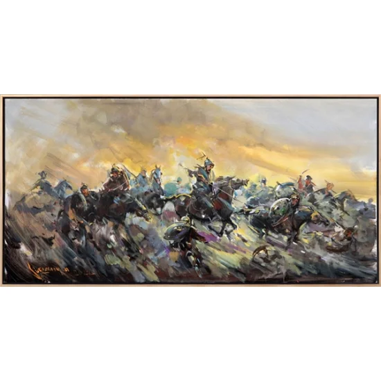 Varolma Savaşı Yağlı Boya Tablosu