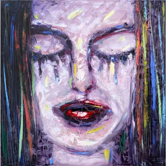 Old Eyes Oil Painting