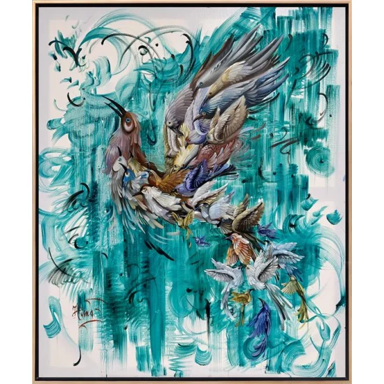 Simurgs Tale Oil Painting