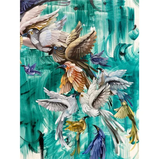 Simurgs Tale Oil Painting