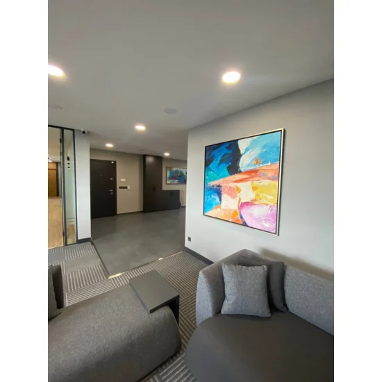 Modern Renkler Siparişe Özel Soyut Yağlı Boya Tablo