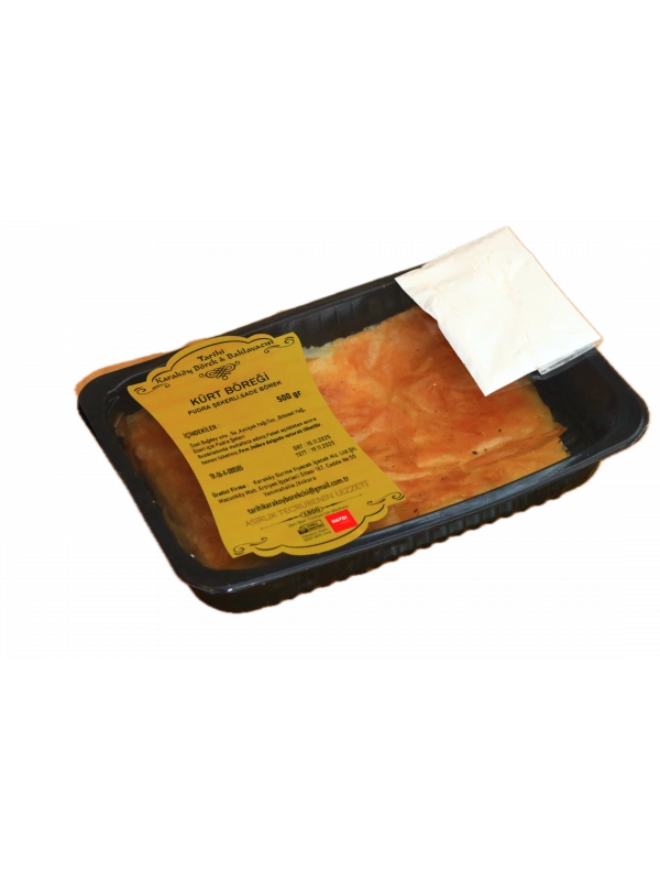 1 Paket Kürt Böreği (pudra şekerli sade börek) 500 Gr